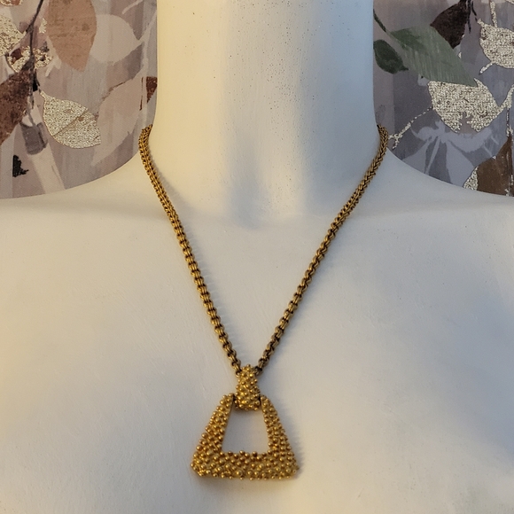 Sarah Coventry Golden Sunset Vintage 70s Gold-tone Necklace - Picture 2 of 16